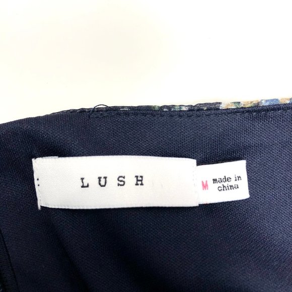 LUSH Floral Halter Chiffon Dress - Picture 3 of 4